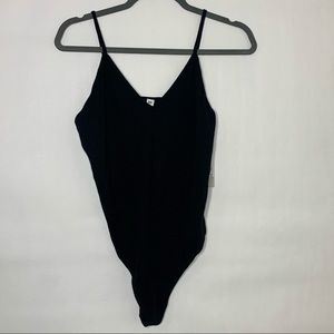 5/$25 Nordstrom BP. Black spaghetti strap bodysuit